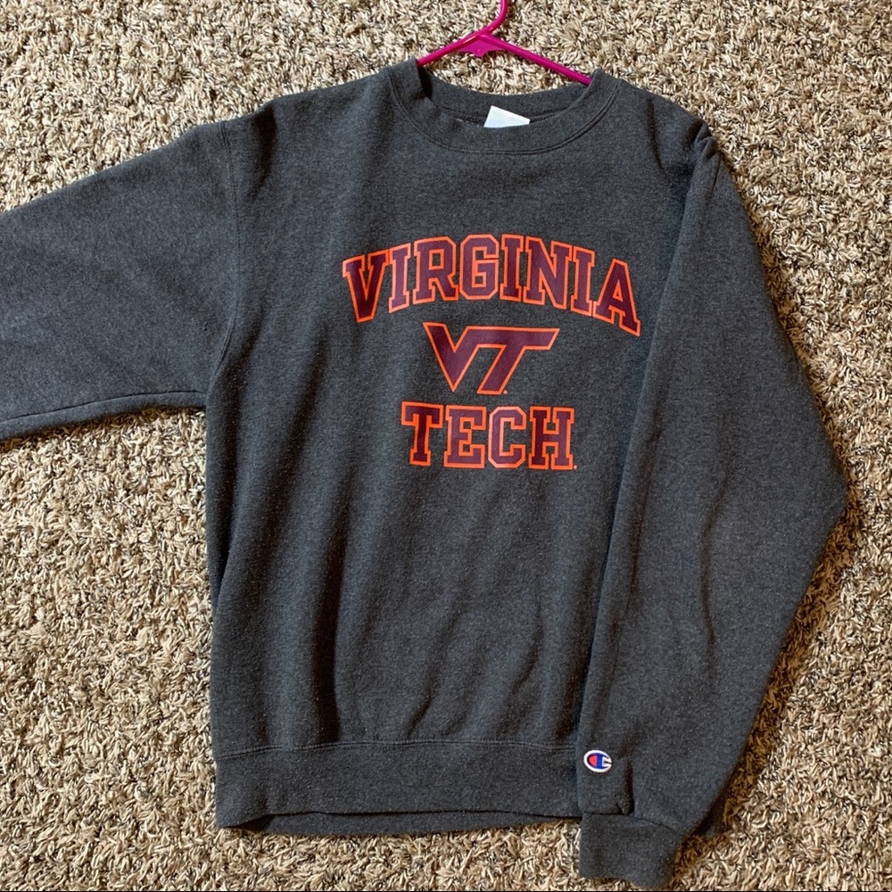 Champion Virginia Tech Gray Sweater